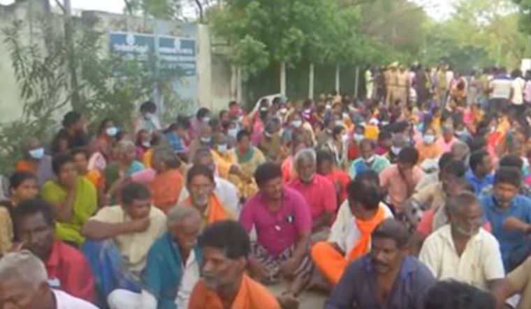 Local residents protest after ammonia gas leak in Ennore fertiliser unit